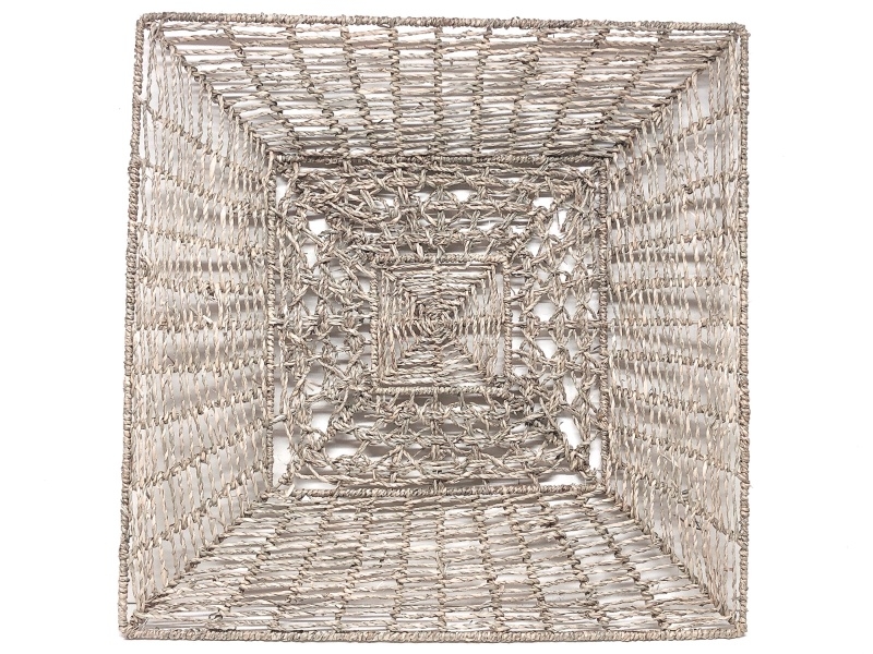Curated Square Seagrass Wall Decor - Handwoven Geometric Boho Wall Art